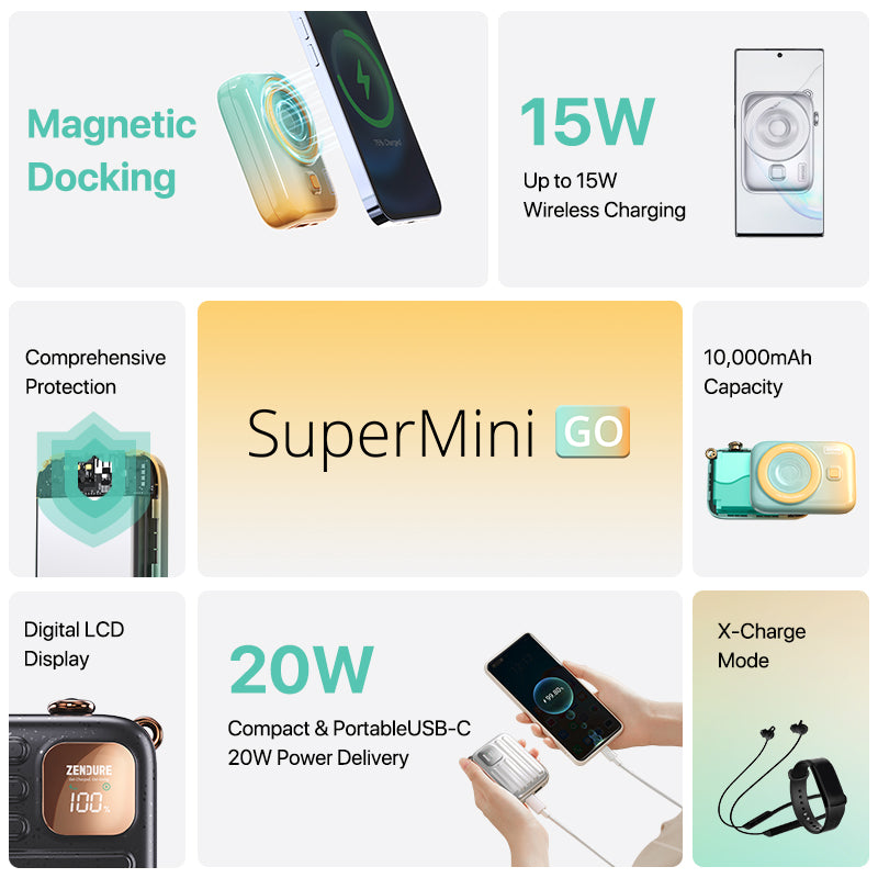 Load image into Gallery viewer, زندور - بطارية سوبرميني قو 10000 ملي امبير