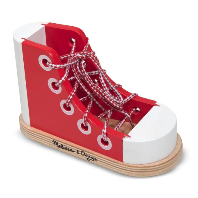 Load image into Gallery viewer, Wooden Lacing Shoe - Dawerlee Shop