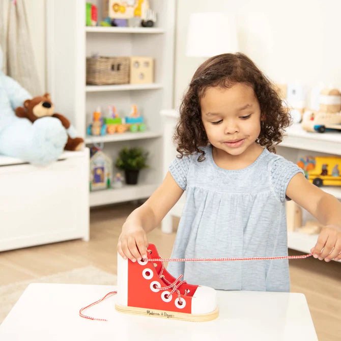 Load image into Gallery viewer, Wooden Lacing Shoe - Dawerlee Shop