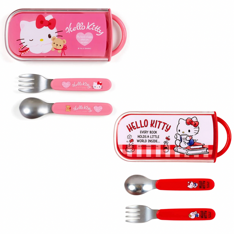 Load image into Gallery viewer, Hello kitty spoon &amp; fork
