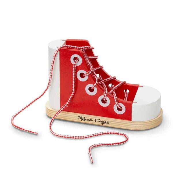 Load image into Gallery viewer, Wooden Lacing Shoe - Dawerlee Shop
